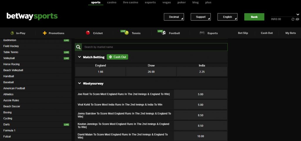 betway homepage