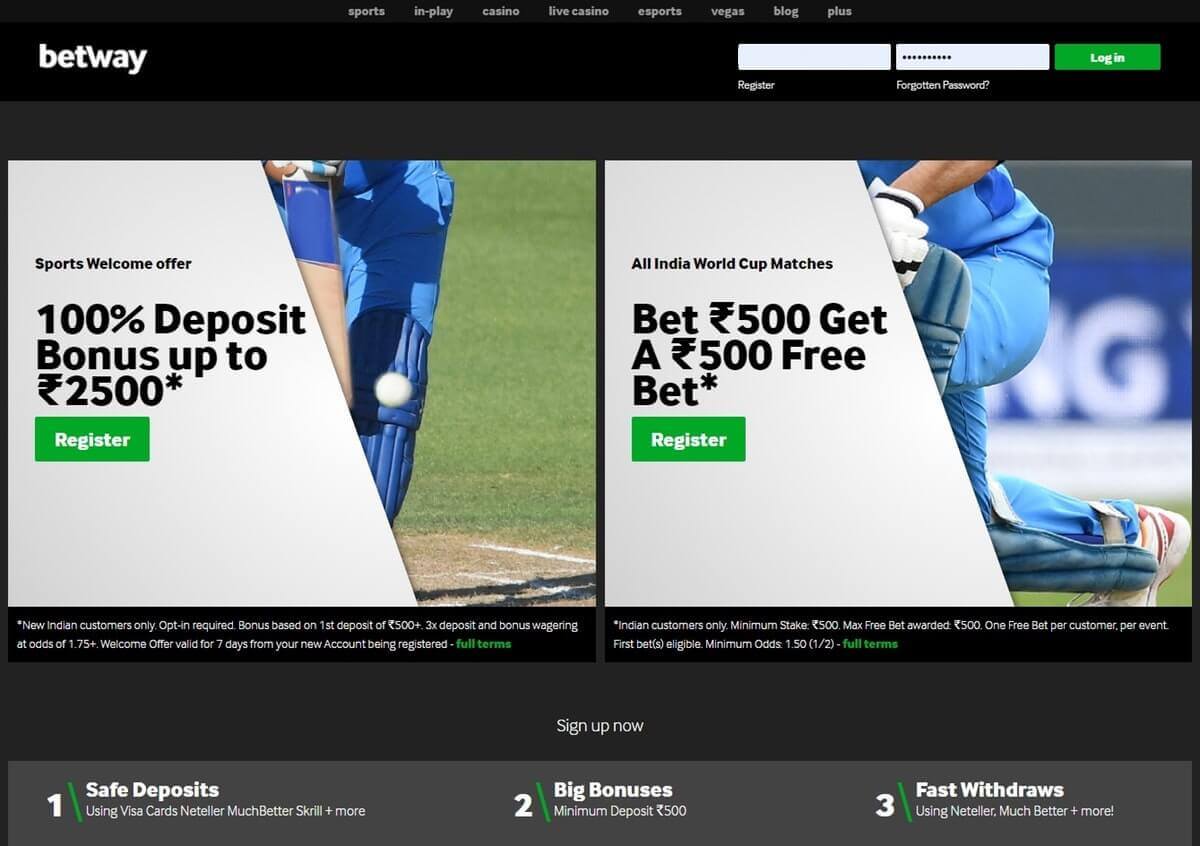 betway sportbonus india