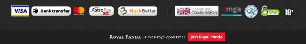 Royal Panda Betting Sites India Paymethods