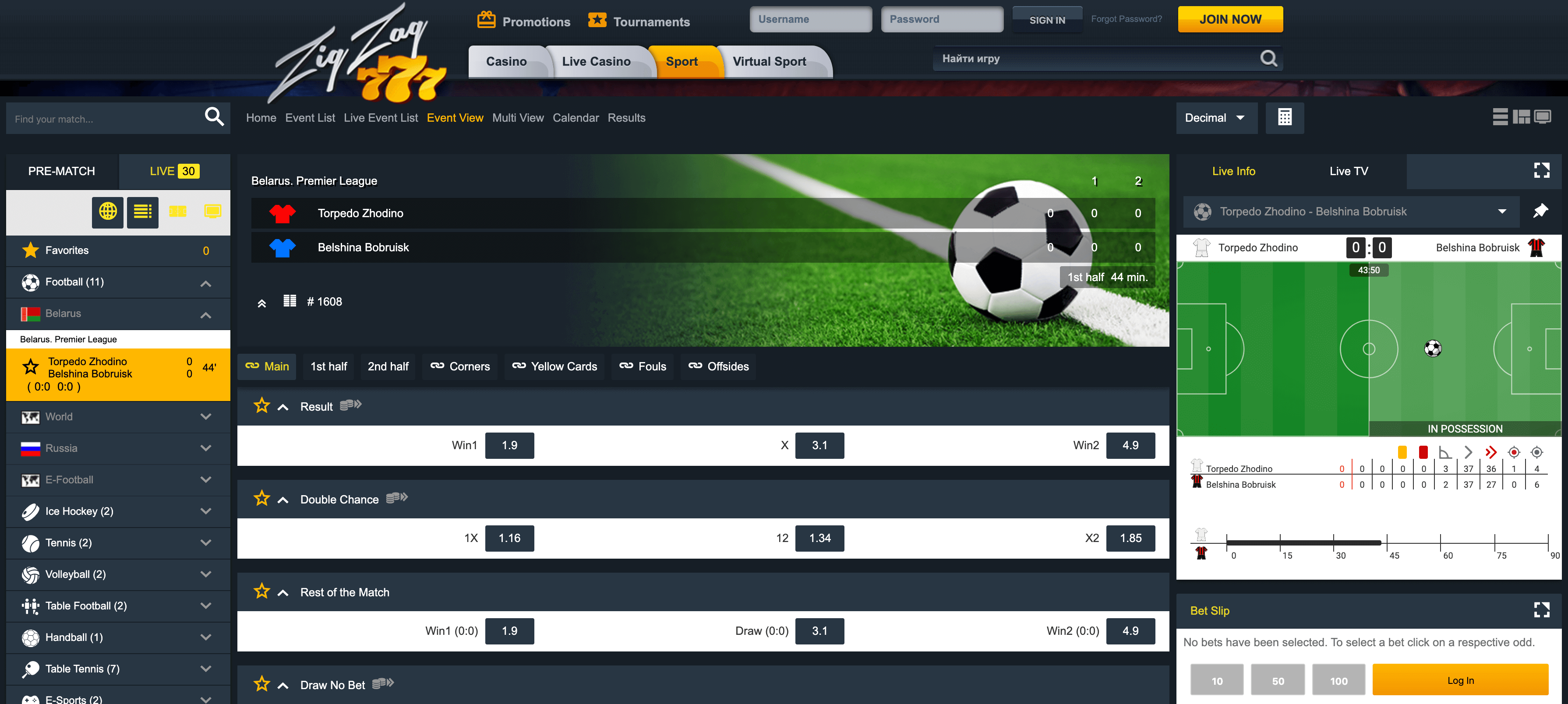 zigzag777 platform betting