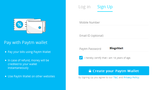 How to Sign up for Paytm via Desktop