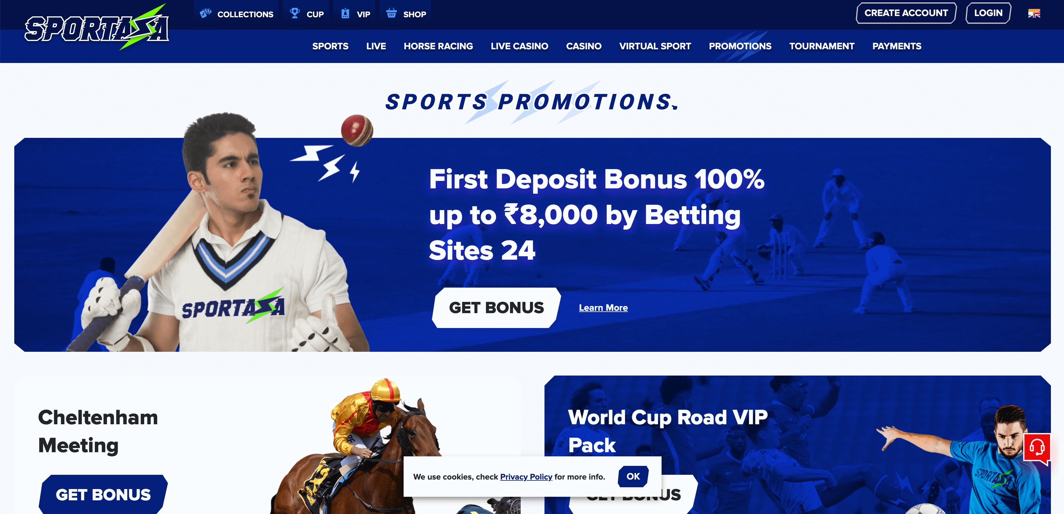 sportaza india bonuses and promotion